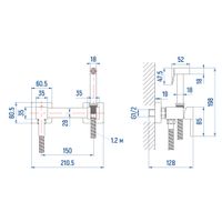 Товар: Гигиенический душ со смесителем INR05025-GrB Серый браш (Смеситель/шланг/душ/) - фото 4 Гигиенический душ со смесителем INR05025-GrB Серый браш (Смеситель/шланг/душ/) — фото 4, Диспенсеры бумажных полотенец