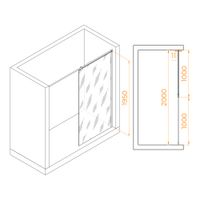 Товар: Душевая перегородка 100*195 RGW WA-033 Хром/Матовое/6 мм (Easy) - фото 3 Душевая перегородка 100*195 RGW WA-033 Хром/Матовое/6 мм (Easy) — фото 3, Диспенсеры бумажных полотенец