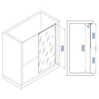 Товар: Душевая перегородка INRAIN MONT-033 / 100х195 / Хром / Прозрачное / 6 мм - фото 2 Душевая перегородка INRAIN MONT-033 / 100х195 / Хром / Прозрачное / 6 мм — фото 2, Диспенсеры бумажных полотенец