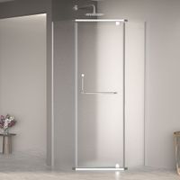 Душевой уголок  90*90*195 RGW PA-081 Трапеция/Хром/Матовое/6 мм (Easy) — фото 1, Душевые уголки трапеция