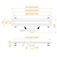 Товар: Душевой лоток Drain Leo-31-60 прямой 600 черный Ø 50 мм на ножках, сифон - фото 3 Душевой лоток Drain Leo-31-60 прямой 600 черный Ø 50 мм на ножках, сифон — фото 3, Трапы для душа