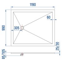 Товар: Душевой поддон IN-100120 графит Прямоугольный 100*120 - фото 6 Душевой поддон IN-100120 графит Прямоугольный 100*120 — фото 6, Душевые поддоны из искусственного камня