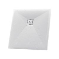 Душевой поддон 70*70*2,5 RGW ST-0070G Графит/Квадрат Ø 90 мм Каменный — фото 1, Душевые поддоны из искусственного камня