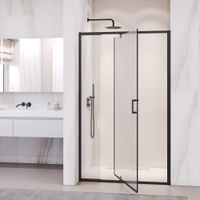 Душевая дверь  70- 80*195 RGW PA-008-B Чёрный/Прозрачное/6 мм (Easy) — фото 2, Распашные душевые двери