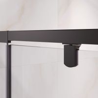 Душевая дверь  70- 80*195 RGW PA-008-B Чёрный/Прозрачное/6 мм (Easy) — фото 3, Распашные душевые двери