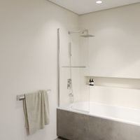 Товар: Шторка на ванну 80*150 RGW SC-06 Хром/Прозрачное/6 мм (Easy) - фото 3 Шторка на ванну 80*150 RGW SC-06 Хром/Прозрачное/6 мм (Easy) — фото 3, Шторки для ванной распашные