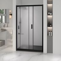 Душевая дверь INRAIN VIN-016 / 120х195 / Чёрный / Матовое / 6 мм — фото 2, Диспенсеры бумажных полотенец