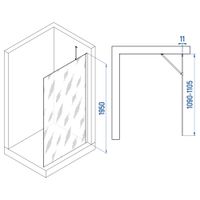 Товар: Душевая перегородка INRAIN MONT-102 / 110х195 / Золото браш / Прозрачное / 6 мм - фото 2 Душевая перегородка INRAIN MONT-102 / 110х195 / Золото браш / Прозрачное / 6 мм — фото 2, Диспенсеры бумажных полотенец