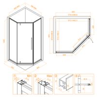 Товар: Душевой уголок 90*90*195 RGW SV-81-G Трапеция/Золото/Прозрачное/6 мм (Easy) - фото 3 Душевой уголок 90*90*195 RGW SV-81-G Трапеция/Золото/Прозрачное/6 мм (Easy) — фото 3, Душевые уголки трапеция