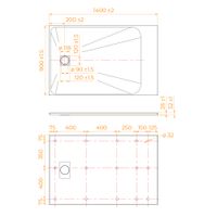 Душевой поддон 90*140*2,6 RGW TSS-149W Белый/Прямоуг Ø 90 мм  — фото 6, Диспенсеры бумажных полотенец