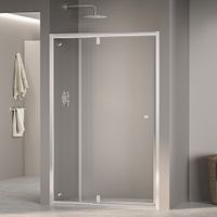 Душевая дверь RGW Passage PA-02 90 41080209-51 профиль Хром стекло шиншилла — фото 3, Распашные душевые двери