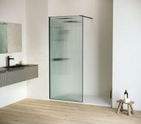 Душевая перегородка 100*195 RGW WA-08-B Чёрный/Ребристое/8 мм (Easy) — фото 2, Душевые перегородки