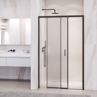 Душевая дверь 160*195 RGW PA-017-B Чёрный/Прозрачное/6 мм (Easy) — фото 2, Раздвижные душевые двери