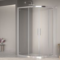 Душевой уголок  90*100*185 RGW PA-61 Асимметрия/Хром/Прозрачное/6 мм (Easy) — фото 2, Асимметричные душевые уголки