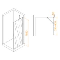 Товар: Душевая перегородка INRAIN MONT-110 / 80х195 / Хром / Прозрачное / 8 мм - фото 2 Душевая перегородка INRAIN MONT-110 / 80х195 / Хром / Прозрачное / 8 мм — фото 2, Душевые перегородки