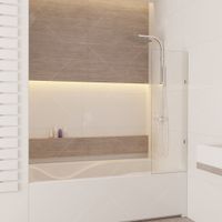 Товар: Шторка на ванну 60*150 RGW SC-056-2 Хром/Прозрачное/8 мм (Easy) - фото 2 Шторка на ванну 60*150 RGW SC-056-2 Хром/Прозрачное/8 мм (Easy) — фото 2, Неподвижные шторки для ванной