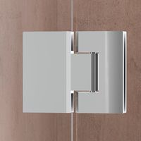 Душевая дверь INRAIN MIT-008 / 120х195 / Хром / Прозрачное / 8 мм — фото 3, Распашные душевые двери