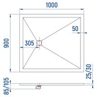Товар: Душевой поддон IN-90100 Белый Прямоугольный 90*100 - фото 6 Душевой поддон IN-90100 Белый Прямоугольный 90*100 — фото 6, Душевые поддоны из искусственного камня