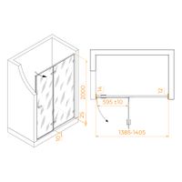 Товар: Душевая дверь 140*200 RGW SV-004 Хром/Прозрачное/8 мм (EasyClean) - фото 2 Душевая дверь 140*200 RGW SV-004 Хром/Прозрачное/8 мм (EasyClean) — фото 2, Диспенсеры бумажных полотенец