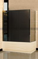 Боковая панель  75*150 RGW Z-52 Хром/Шиншила/6 мм (SC-41;42) (Easy) — фото 1, Боковые стенки