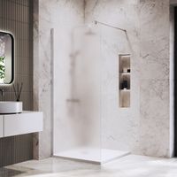 Душевая перегородка INRAIN MONT-002 / 100х195 / Хром / Матовое / 6 мм — фото 1, Душевые перегородки