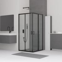 Товар: Душевой уголок 80*80*185 RGW CL-34-B Квадрат/Чёрный/Прозрачное/5 мм - фото 2 Душевой уголок 80*80*185 RGW CL-34-B Квадрат/Чёрный/Прозрачное/5 мм — фото 2, Квадратные душевые уголки