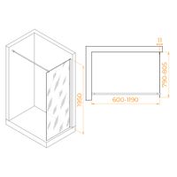 Душевая перегородка  80*195 RGW WA-002-W Белый/Прозрачное/6 мм (Easy) — фото 3, Диспенсеры бумажных полотенец