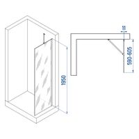 Товар: Душевая перегородка INRAIN MONT-102 / 60х195 / Хром / Прозрачное / 6 мм - фото 2 Душевая перегородка INRAIN MONT-102 / 60х195 / Хром / Прозрачное / 6 мм — фото 2, Диспенсеры бумажных полотенец