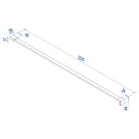 Душевая перегородка INRAIN MONT-002 / 100х195 / Хром / Матовое / 6 мм — фото 5, Душевые перегородки