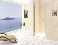 Душевая дверь  90*195 RGW LE-03 Хром/Прозрачное/6 мм — фото 1, Распашные душевые двери