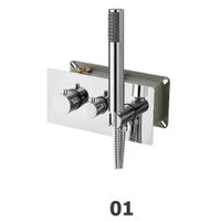 Термосмеситель встраиваемый RGW SP-44-01 205*125/хром 3- режима+ручной душ — фото 1, Для душа и ванны