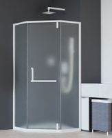 Душевой уголок INRAIN MIT-084 / 100х100х195 / Трапеция / Белый / Матовое / 8 мм Душевой уголок INRAIN MIT-084 / 100х100х195 / Трапеция / Белый / Матовое / 8 мм