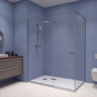 Душевой уголок 110*100*200 RGW SV-040-Gr Прямоуг./Серый/Прозрачное/8 мм (2 уп.) — фото 1, Ершики. Вторая