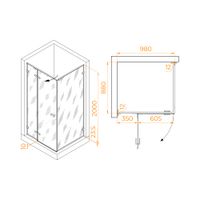 Товар: Душевой уголок 100* 90*200 RGW SV-040-B Прямоуг./Чёрный/Прозрачное/8 мм (2 уп.) - фото 6 Душевой уголок 100* 90*200 RGW SV-040-B Прямоуг./Чёрный/Прозрачное/8 мм (2 уп.) — фото 6, Ершики. Вторая