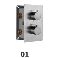 Термосмеситель встраиваемый RGW SP-42-01 205*125/хром 2-3 режима — фото 1, Для душа и ванны