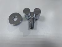 Товар: Угловой кран двойной INR05105 Хром (для холодной воды) - фото 4 Угловой кран двойной INR05105 Хром (для холодной воды) — фото 4, Гигиенические души