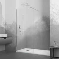 Душевая перегородка  90*195 RGW WA-040 Хром/Прозрачное/8 мм (Easy) — фото 1, Душевые перегородки