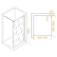 Товар: Душевая перегородка 100*195 RGW WA-001 Хром/Прозрачное/10 мм - фото 3 Душевая перегородка 100*195 RGW WA-001 Хром/Прозрачное/10 мм — фото 3, Душевые перегородки