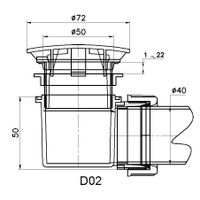 Товар: Сифон QYD-02 хром Ø 50 мм - фото 2 Сифон QYD-02 хром Ø 50 мм — фото 2, Сифоны для поддонов