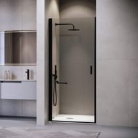 Душевая дверь  70*195 RGW LE-003-B Чёрный/Прозрачное/6 мм — фото 1, Душевые двери в нишу