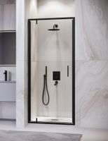 Душевая дверь  80*195 RGW LE-102-B Чёрный/Прозрачное/6 мм — фото 2, Распашные душевые двери