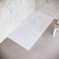 Душевой поддон 80*140*2,6 RGW TUS-148W Белый/Прямоуг Ø 90 мм  — фото 2, Стеклопластиковые душевые поддоны