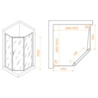Товар: Душевой уголок 90*100*195 RGW PA-86 Трапеция/хром/Прозрачное/6 мм - фото 3 Душевой уголок 90*100*195 RGW PA-86 Трапеция/хром/Прозрачное/6 мм — фото 3, Душевые уголки трапеция