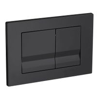 Кнопка слива RGW SWH-05B  черный  (двойной смыв) — фото 1, Кнопки смыва