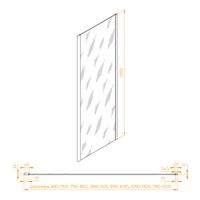 Товар: Боковая панель 70*195 RGW Z-050-2 Хром/Прозрачное/6 мм - фото 2 Боковая панель 70*195 RGW Z-050-2 Хром/Прозрачное/6 мм — фото 2, Диспенсеры бумажных полотенец