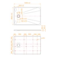 Душевой поддон 80*120*2,6 RGW TSS-128W Белый/Прямоуг Ø 90 мм  — фото 6, Диспенсеры бумажных полотенец