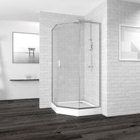 Душевой уголок  90*120*195 RGW PA-86 Трапеция/хром/Прозрачное/6 мм — фото 2, Душевые уголки трапеция