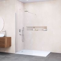 Душевая перегородка 130*195 RGW WA-010 Хром/Прозрачное/8 мм — фото 1, Душевые перегородки