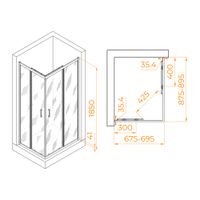 Товар: Душевой уголок 70*90*185 RGW PA-146-B Прямоуг./Чёрный/Прозрачное/6 мм (Easy) - фото 3 Душевой уголок 70*90*185 RGW PA-146-B Прямоуг./Чёрный/Прозрачное/6 мм (Easy) — фото 3, Диспенсеры бумажных полотенец