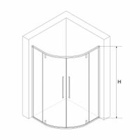 Душевой уголок  90*90*200 RGW SV-53 B Полукруг/Чёрный/Прозрачное/6 мм — фото 5, Диспенсеры бумажных полотенец
